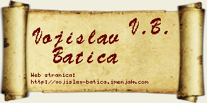 Vojislav Batica vizit kartica